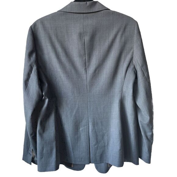 NEW $545  BOSS Jabielle Women's  Pinstripe Virgin Wool Blazer Jacket Suiting 10 - Picture 9 of 11